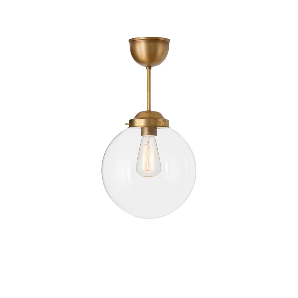 Konsthantverk Suspension Glob Laiton transparent brut Ø